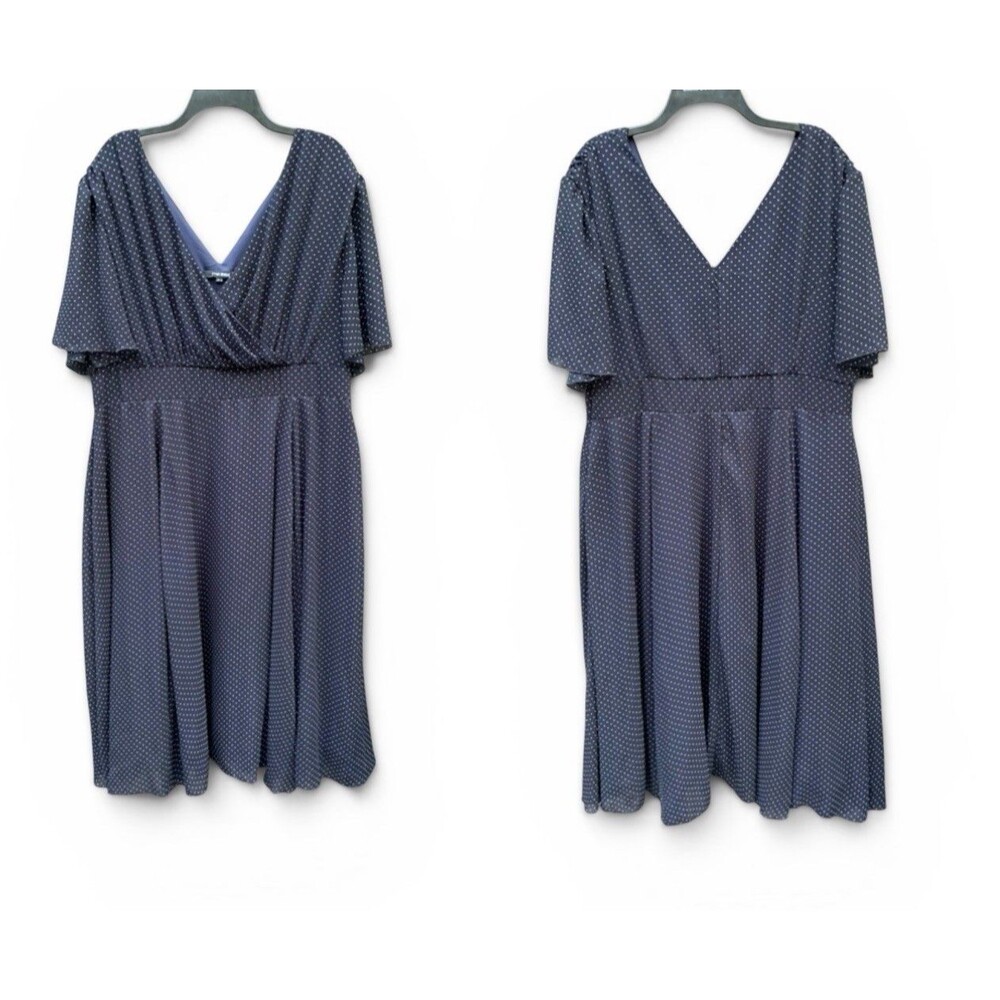 Vintage Retro Inspired Polka Dot Chiffon Midi Dress Retro Wedding Guest Plus 20
